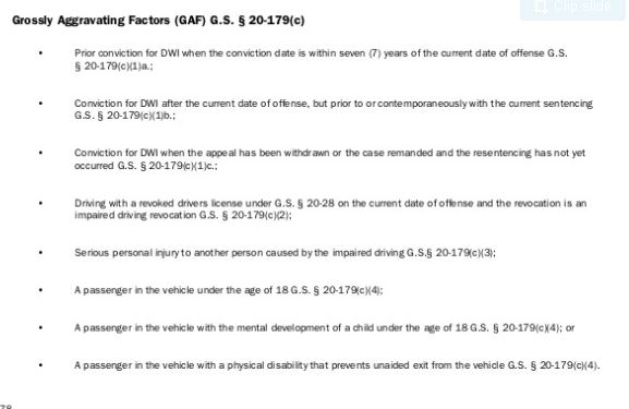 Grossly Aggravating Factors 2014