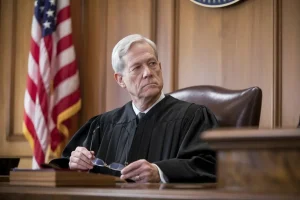 50B-DOMESTIC-VIOLENCE Judge Hearing Evidence on the Bench 